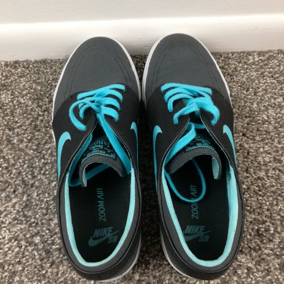 Nike Zoom Stefan Janoski Shoes Mens 9 Anthrocite Gamma Blue 615957-040 main image 4